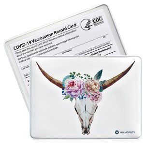 Vaccination Card Holder / Protector - Bull Horns